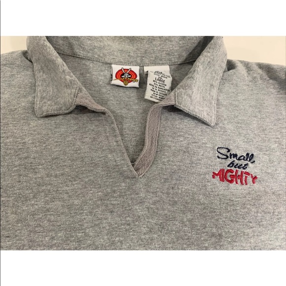 VTG Looney Tunes Women's Gray Cropped Tweetie Bird Sweat Long Sleeve SZ L - Picture 4 of 13